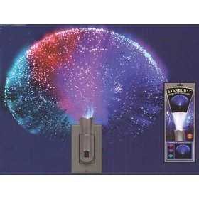 Color Changing LED Night Light -- Starburst Fiber Optic Night Light