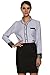 Finejo Women's Patchwork Lace Long Sleeve Formal Work Blouses Shirts