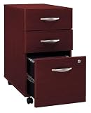 Series C Mahogany Three Drawer Pedestal (Assembled) By Bush Furniture