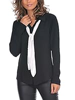 La Bella Donna Blusa Dolly + Foulard (Negro)