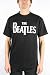 The Beatles Logo Adult / Guys T-shirt in Black