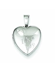 Genuine .925 Sterling Silver Its A Boy 12mm Heart Locket 1.3 Grams. 100% Satisfaction Guaranteed.