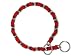 Guardian Gear Metal Fashion Choke Chain Choker Dog Collar with Red Nylon Webbing Red 2.5 MM 16