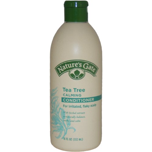 Nature's Gate Tea Tree Calming Conditioner for Irritated, Flaky Scalp, 18-Ounce Bottles (Pack of 3)