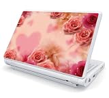 Pink Roses Design Skin Cover Decal Sticker for Acer (Aspire ONE) 10.1 inch KAV10 Netbook Laptop