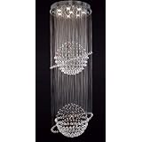Buy Modern Crystal Chandelier Lamp Light H72 X W24 by The Gallery