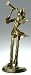 Clainet Player Bronze Figurine Male