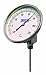 WIKA TI.52 Stainless Steel 304 Process Grade Resettable Bi-Metal Thermometer, 5" Dial, 0/250 Degrees F, 4" Stem, 1/2" NPT Connection, All-Angle Adjustable Mount