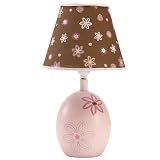 Nojo Serenity Lamp and Shade, Pink/Brown