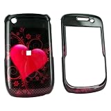 For Blackberry Curve 8520 Hard Case Cover Pink Black