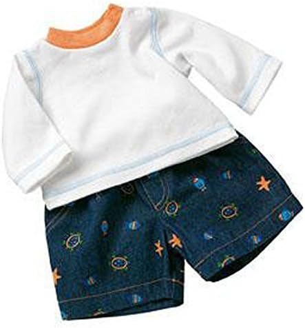 Middleton Doll Clothes-denim Short Set for 19" Newborn Nursery Baby Dolls