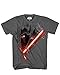 STAR WARS Big Boys' Kylo Cut Tee, Charcoal, Small
