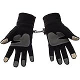 Metog Winter men and women outdoor sports warm fleece gloves touch gloves