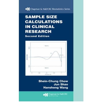 By Shein-Chung Chow Sample Size Calculations in Clinical Research, Second Edition (Chapman & Hall/CRC Biostatistics Seri (2nd Edition)