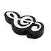 CHUYI Novelty and Cute Music Note Shape Design 16GB USB 2.0 Flash Drive Pen Drive Memory Stick Storage Cool Thumb Drive U Disk Gift (Black)
