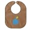 Lucky Spills Leather Bib - Apples