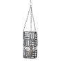 Lazy Susan Weathered Gray Oval Ring Hanging Pillar Lantern