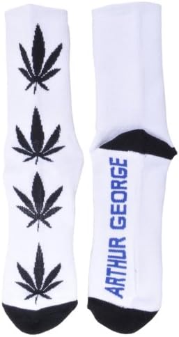 Arthur George Marley 420 Weed Half Crew Foot Sock 10-13