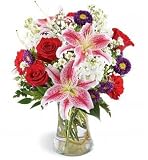 Sweeter Than Sugar Lily & Rose Bouquet, Premium