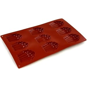 World Cuisine Non-Stick Silicone Mold, Madeleine