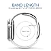 Teslasz Apple Watch Band,Soft Silicone Replacement Sport Wristbands Straps for Apple Watch(White 38 MM)