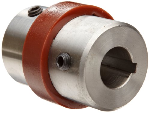 Boston Gear BF133/4X1 Shaft Coupling, Spider Ring (3-Jaw), Coupling Size BF13, 1.625 Hub Diameter, 1.000 Driven Hub Bore, 0.750 Driver Hub Bore, 1.969 Max Outter Diameter, 4 horsepower Max HP, 160 pounds per inch Max Torque