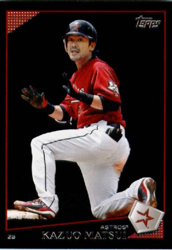 2009 Topps Black Border Baseball Card # 49 Kazuo Matsui Houston Astros Mint Condition - Shipped In Protective Screwdown Display Case!