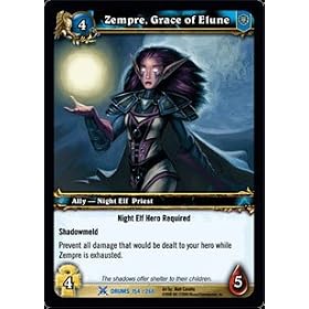 Zempre, Grace of Elune - Drums of War - Rare by World of Warcraft Cards