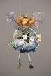 Blue Flower Violet Garden Fairy Fairy 6" Ornament