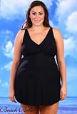 Beach Belle Maternity Plus Size Swimdress Swimsuit - Women's Swimwear Plus Size Swimsuits