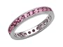 1.55 cttw Karina B(tm) Genuine Pink Sapphire Eternity Band With Millgrain