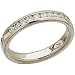 0.33 Ct.T.W. Sparkling Round Cut Diamonds, Platinum. Designer Style Diamond Anniversary Band