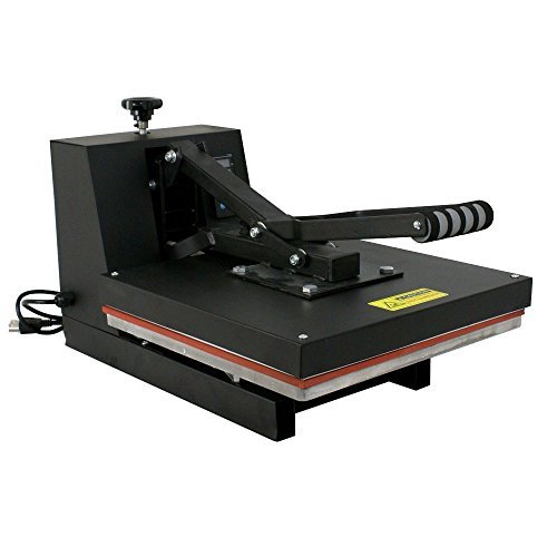 ZenyÂ® 15" x 15" Sublimation Heat Transfer Press Machine - Clamshell for T-Shirt, Black (#04)