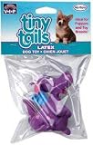 Latex Tiny Tails Dog Toy Purple Baby Dino
