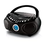 Coby CXCD240BLK Portable CD Player with AM/FM Radio and Clock Display (Black)