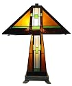 Aztec Mission Tiffany-Style Table Lamp