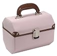 Wolf Designs 348490 Vintage Genuine Leather Travel Jewelry Box