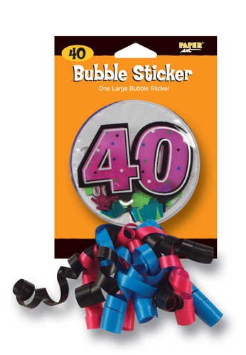 Badge Vinyl, W/Conf/Ribbon, 40 (6pks Case)