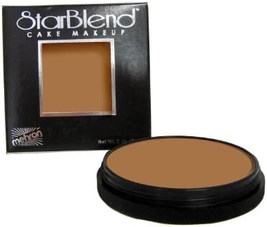 Mehron StarBlend Cake Makeup DARK OLIVE - 2 oz. Wet / Dry