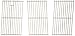 Music City Metals 5S783 Stainless Steel Wire Cooking Grid Replacement for Select Sams Gas Grill Models, Set of 3