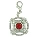 Jewelry : Red Solar Cross Clasp Charm