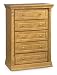 Stork Craft Monterey Five Drawer Chest In Oak