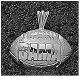 Logo Art Alabama Crimson Tide Sterling Silver Football Pendant