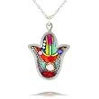 Colorful Hamsa Necklace to Protect from the Evil Eye #1033