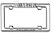 Nascar Racing License Plate Frame (Chrome Metal)