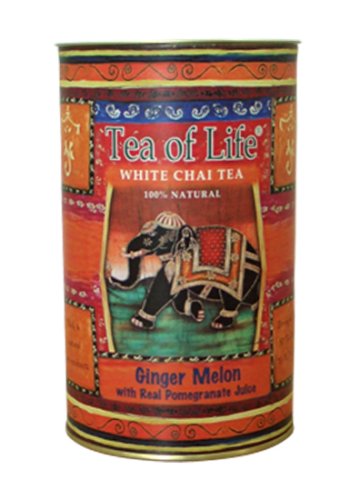 Tea Of Life White Tea Series, Chai Ginger Melon, 50-Count, 2.7-Ounce Can (Pack of 6) by Tea Of Life