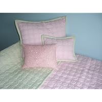 Bubbles - Pink/Pistachio Green Full/Queen Quilt Set