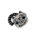 Raccoon Stretch Ring Bejeweled Antique Silver
