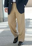 Self-Adjusting Waist Plain Front Slacks