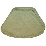 Cucumber Green Jacquard Wedge-Shaped Placemat for Round Tables